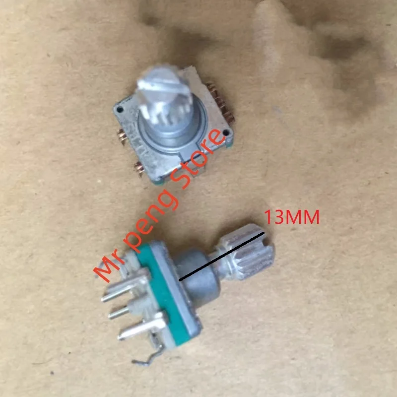 

2pcs for ALPS Metal shaft EC11 series encoder 30 positioning number 15 pulse point with switch 13MM flower shaft