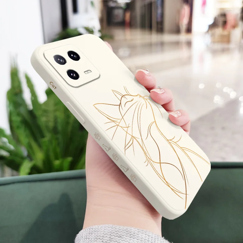 Proud Cat Liquid Silicone Phone Case - Durable and Stylish Protection