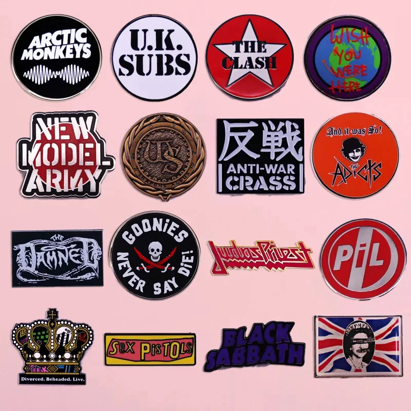 Classic Rock Band Brooch Music Punk Brooch Song Singer Badge