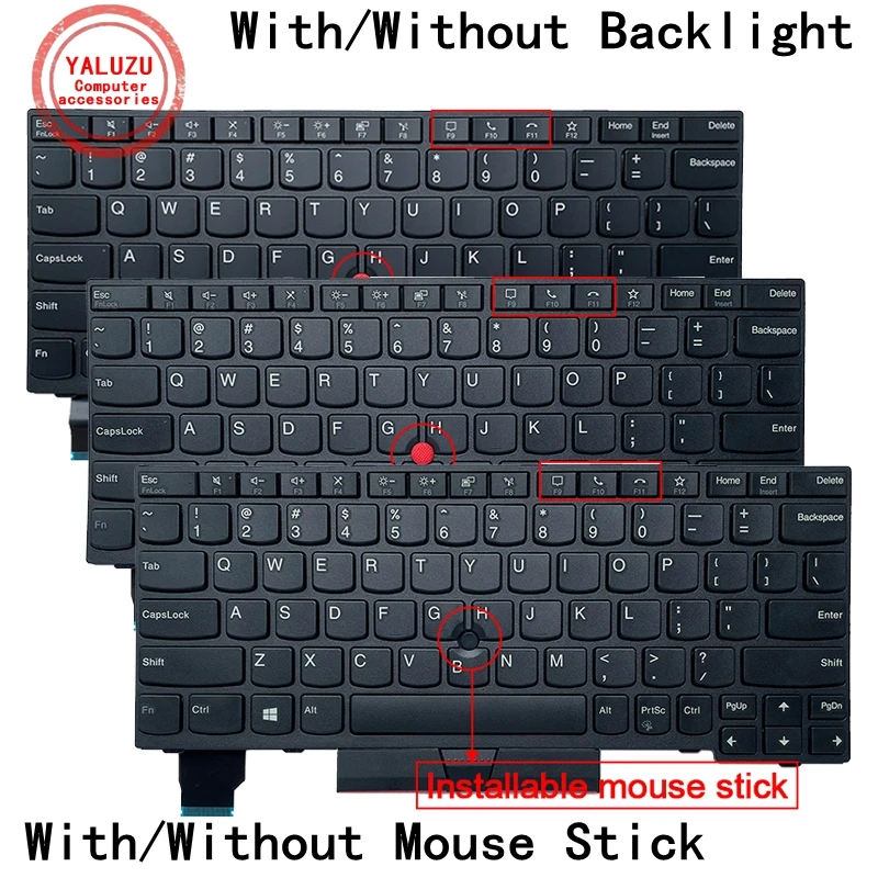 레노버 IBM 씽크패드용 미국 키보드, 영어 노트북, X13 Gen1, X13 Gen3, L13 Gen2, L13 Gen3, L13 Yoga Gen 2, 신제품 