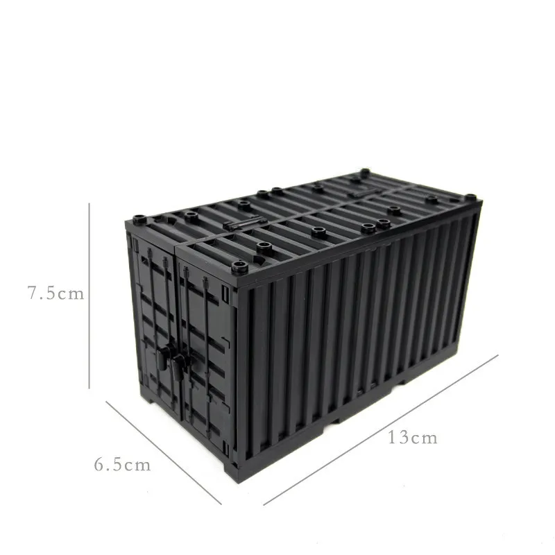 Military Container Model Model Building Blocks MOC Toys For Kids Transformable Technical Bricks Creative DIY Pretend Toys - 4