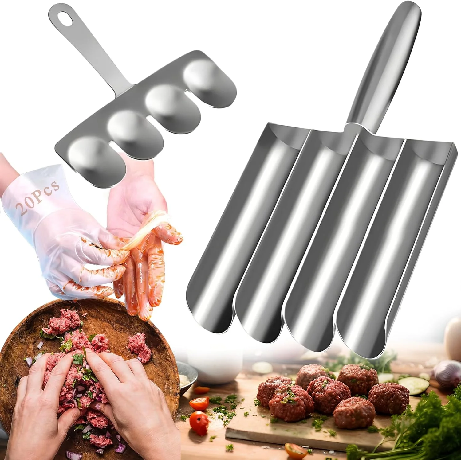 Meatball Maker Tool Stainless Steel Kitchen Scoop Mold for Manual Lovers meatball maker