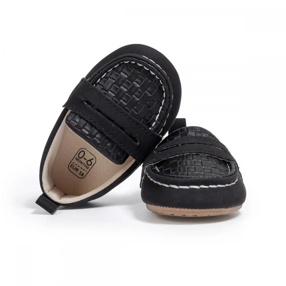 Retro Shallow Mouth Newborn Baby Casual Shoes Baby Boys Girls Set Mouth Walking Shoes Anti-Slip Breathable