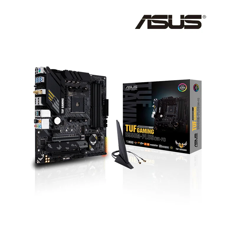 ASUS TUF GAMING B550M PLUS (WI-FI) New Micro-ATX B550M AMD B550 DDR4 4800(OC) MHz 128G M.2 SATA USB 3.2 데스크탑 소켓 AM4 CPU