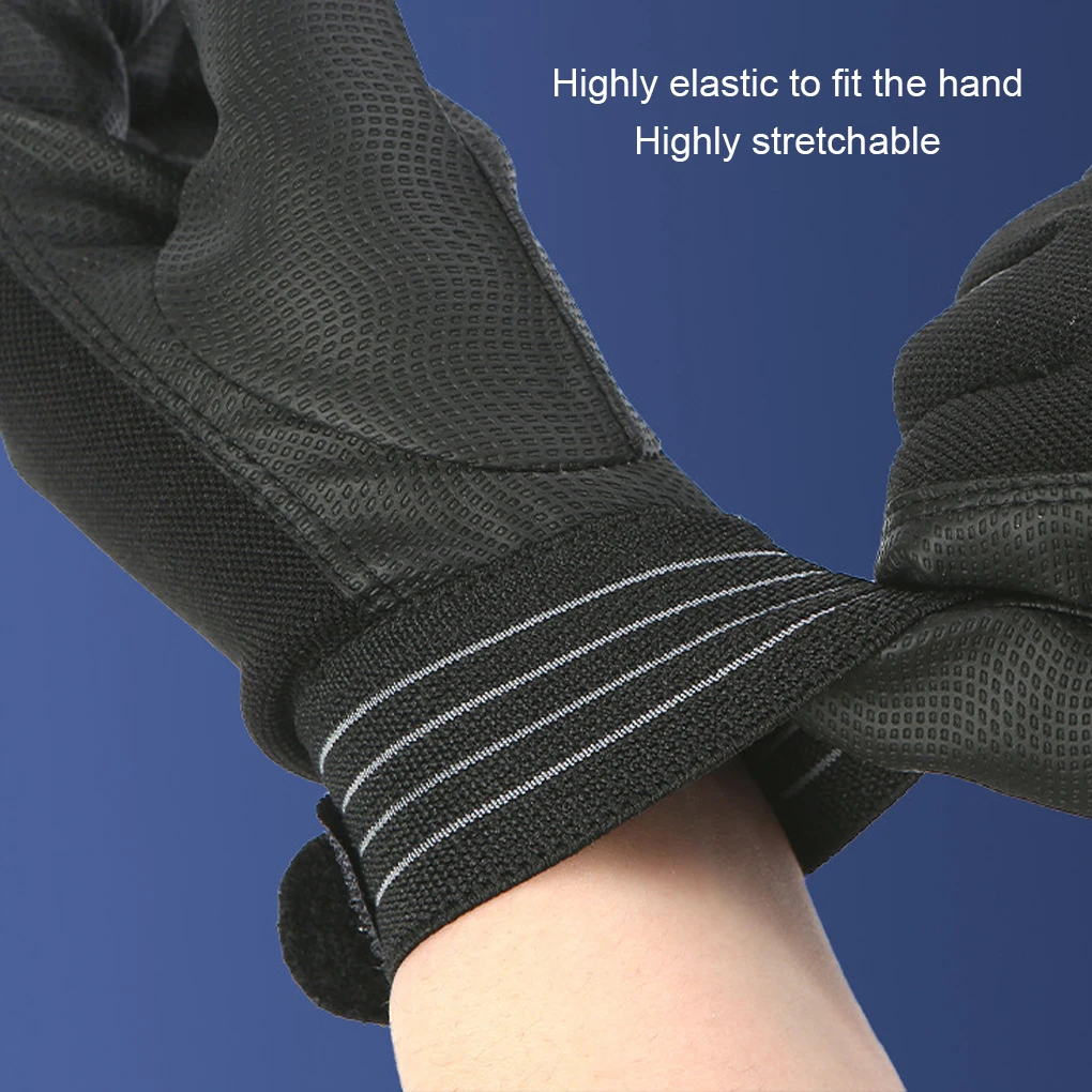 1 Pair Work Gloves Anti-Electricity High Voltage Electrical Insulating Glove Soft Mittens Riding Motorcycle Black Red 6