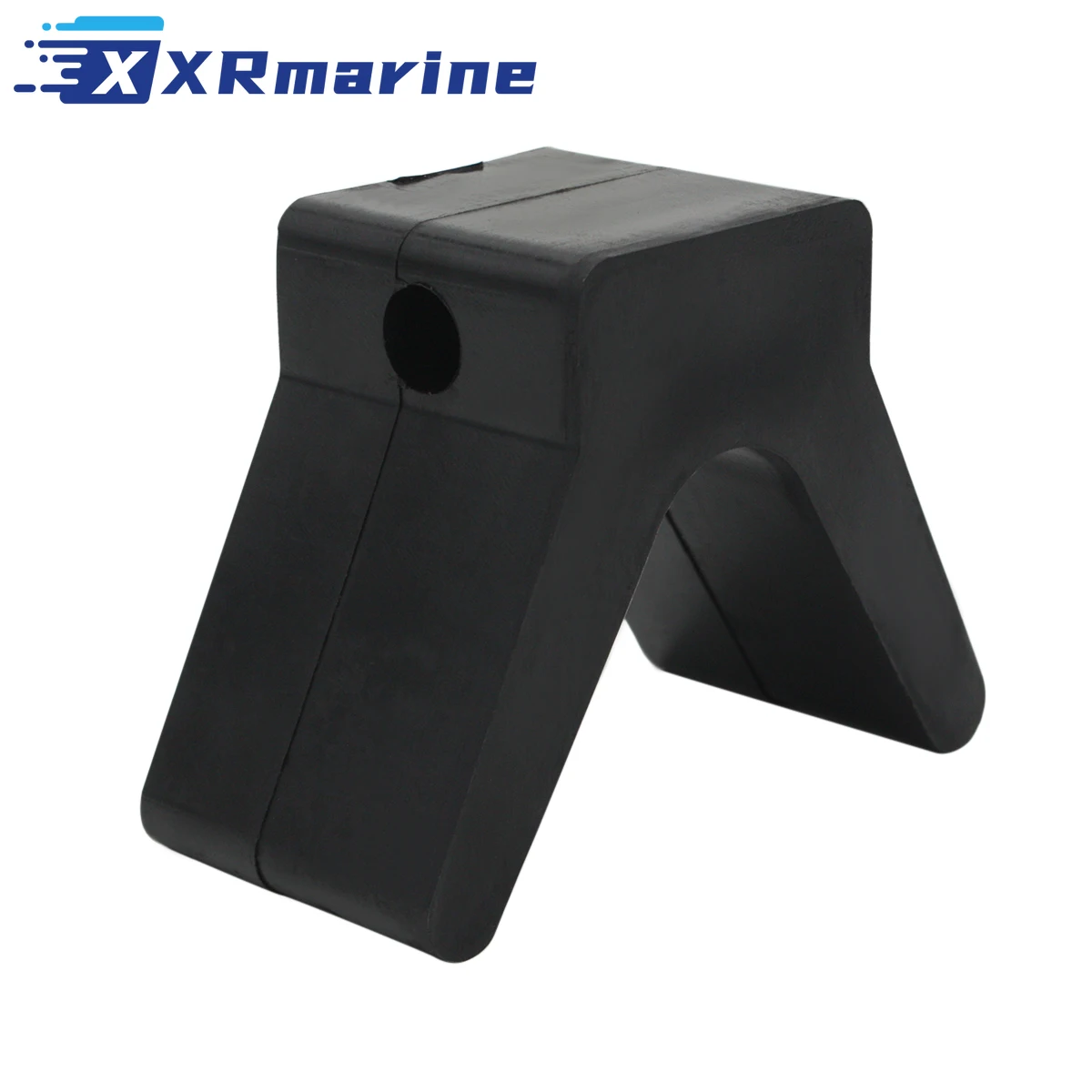 2 Inch Mounting Width Boat Trailer Black Molded Rubber V Bow Stop boat trailer bow stop