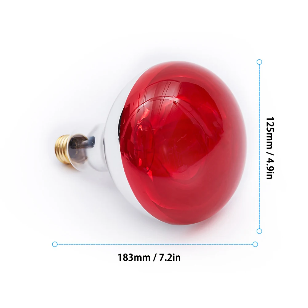 275W E27 220V LED Infrared Heat Lamp Bulb For Therapy Health Pain Relief Therapeutic Lamp Portable Durable Bulb