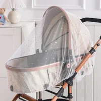 Universal Pram Net Baby Pushchair Cart Insect Shield Net Mesh Safe Infants Protection Mesh Cover Baby Stroller Accessories