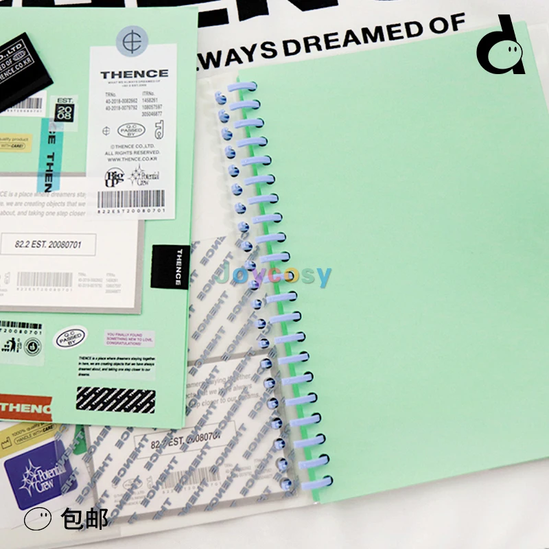 Thence Loose Leaf Binder Note, Planner Refill Paper, White Cover, Diary