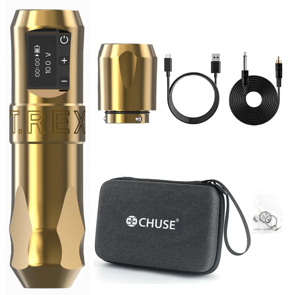 

CHUSE Rotary Tattoo Pen Wireless Battery Rechargeable Body Machine Semi-Permanent Makeup Gun