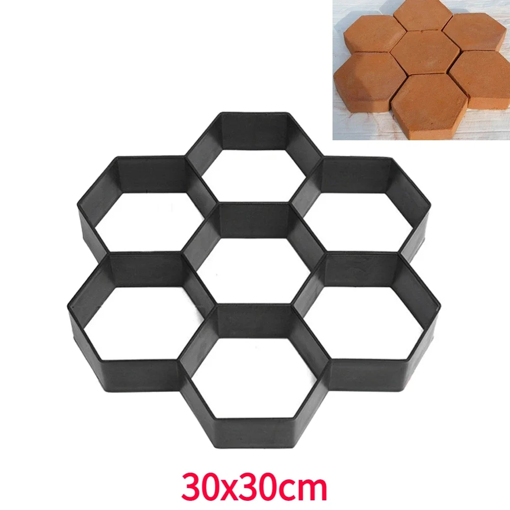 Diy יצרנית שביל diy מלבן בטון עובש בטון מלט הליכה גינה שביל שביל ריצוף מדרכה פאטיו