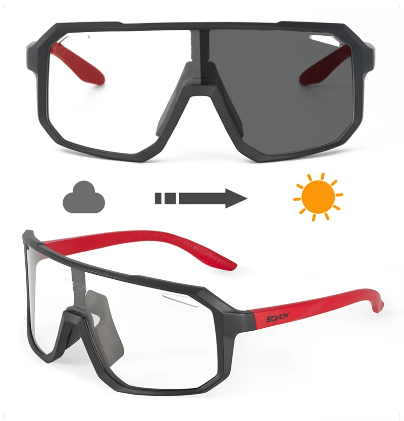 SCVCN Photochrome Radfahren Sonnenbrille UV400 Frau Fahrrad Fahren Schutzbrille Männer MTB Bike Sport Radfahren Brille – Detail 14