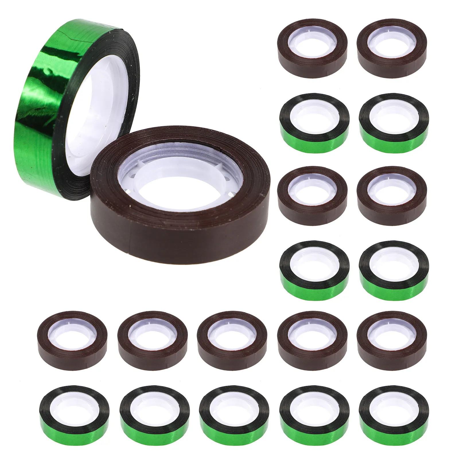 20Pcs DIY 꽃꽂이를위한 꽃 장식 테이프 줄기 포장 공예 용품 꽃다발 만들기 파티 웨딩 장식