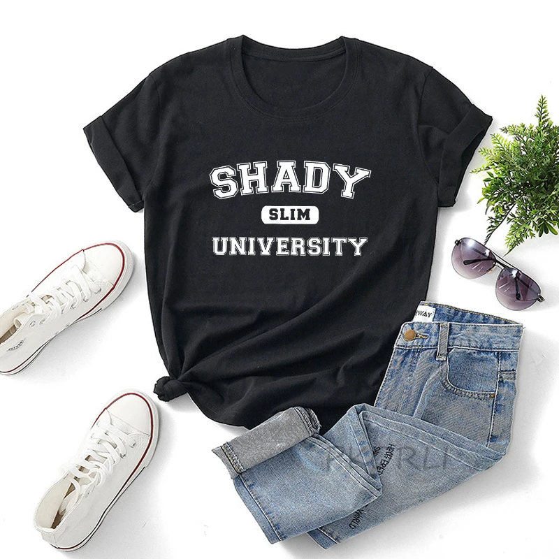 Shady University Women T Shirt Graphc 