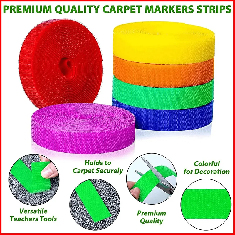 5Meter/Pair Colorful Velcros Non-adhesive Hook and Loop Fastener Tape Magic Nylon Strap DIY Sewing Craft