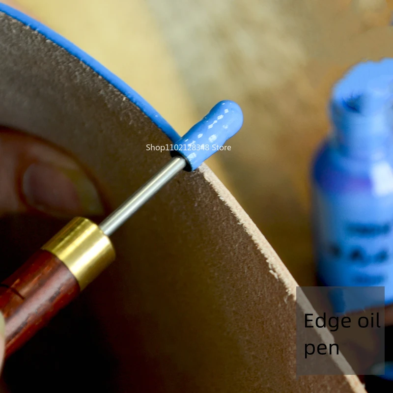 

Ручные инструменты для работы с кожей, ручка из сандалового дерева, масляная ручка с кожаными краями, масляная ручка с уплотнением, ручка с масляными краями, искусственный артефакт