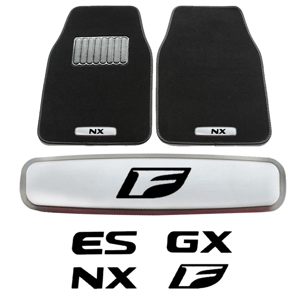 2PCSCarInteriorCarfloormatsmetalemblemstickersForLexusCT200H
