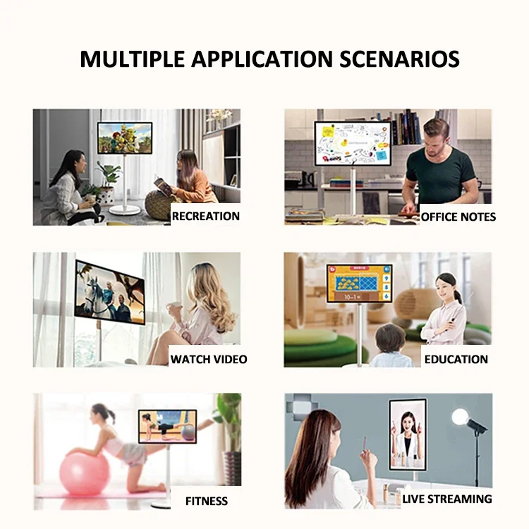 VETO 21.5 24 27 32 Inch Android Portable Smart Television In Cell Touch Screen With Built-In 5 9H Battery Life