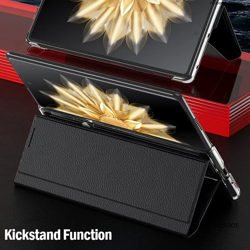 Luxury Leather Smart View Flip Cover for Honor Magic VS 2 - Premium Protection