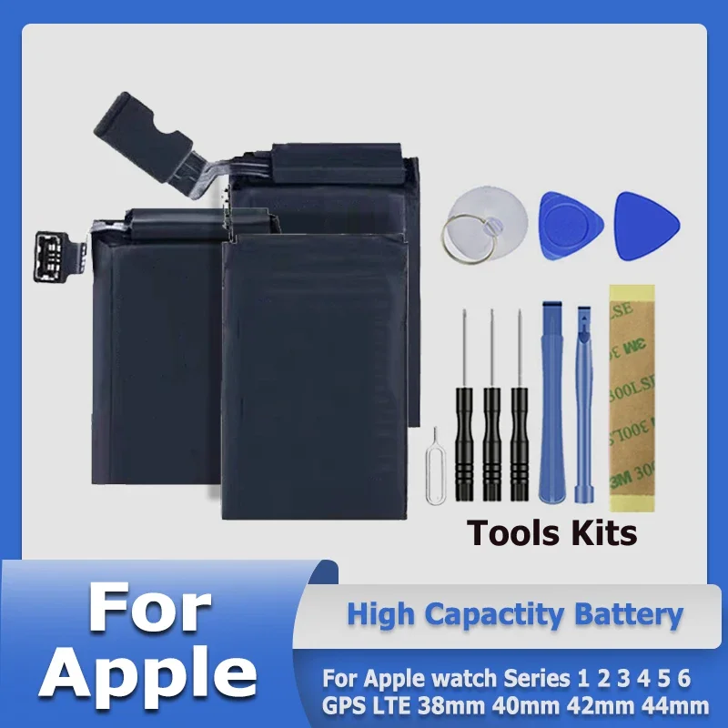 2023 Xdou Nuova Batteria Per Apple Watch Series 1 2 3 4 5 6 Gps Lte 38Mm 40Mm 42Mm 44Mm Batterie + Strumenti Gratuiti