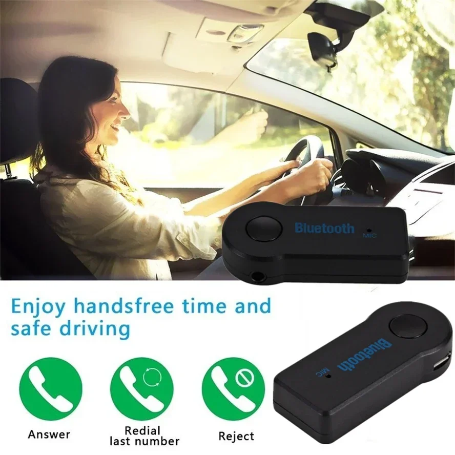 Wireless Bluetooth 5.0 Receiver Adapter 3.5mm Jack For Car Music Audio Aux A2dp Headphone Reciever Handsfree