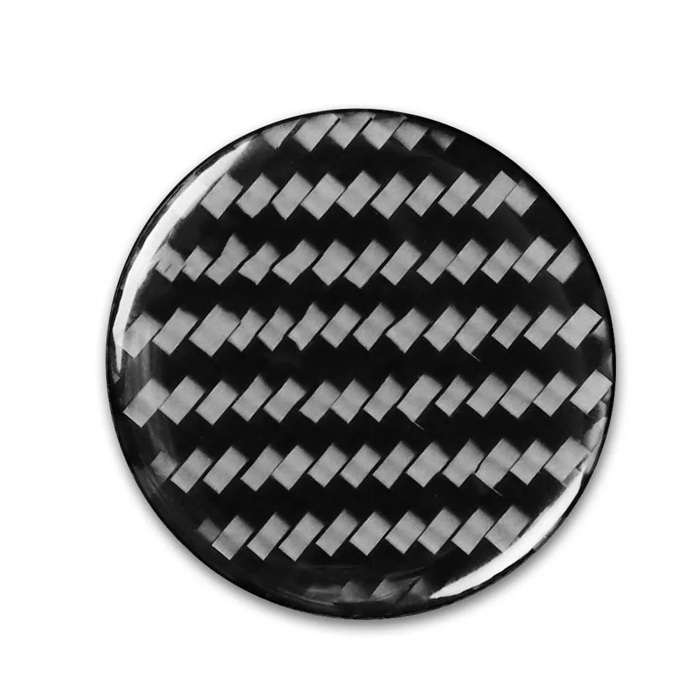 

Sticker Real Carbon Fiber Multimedia Knob Cover Replacement Parts Carbon Fiber Decoration Epoxy Coating High-quality