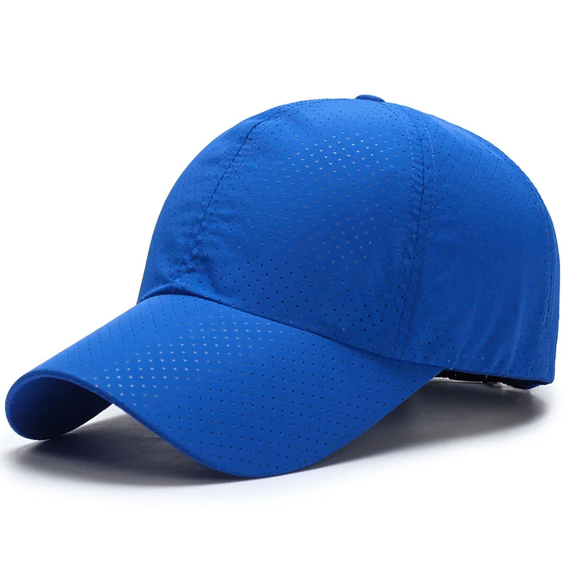 Summer Baseball Cap Solid Thin Mesh Portable Quick Dry Breathable Sun Hat Women Men Golf Tennis Running Hiking Camping Sports Sun Hats Baseball Caps Golf Caps