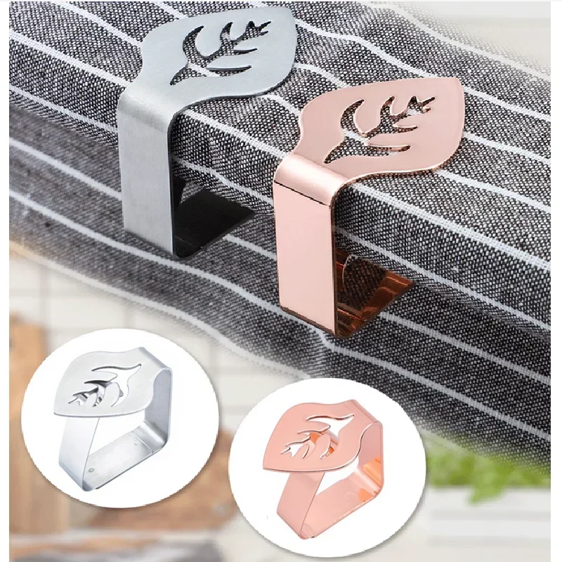 

Weddings Cloth Camping Parties Picnic Steel Cover Cloth Holders Table Clamps For Table Stainless Clips Outdoor Tablecloth