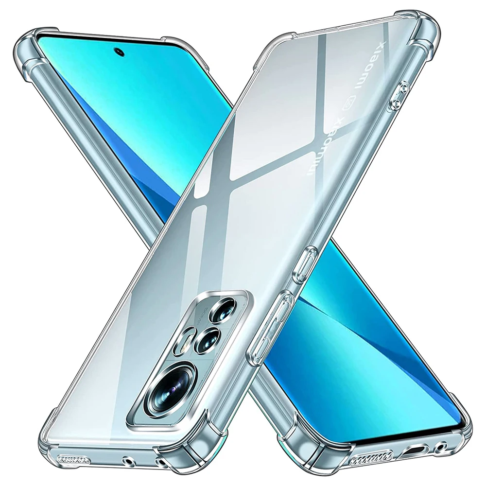 Airbag Stoßfeste Silikon-Softphone-Hülle für Xiaomi Mi 12 12X 11 11i 11T 10 10T 9 9T 8 Pro Lite Se Ultradünne klare Ba_voghion.com