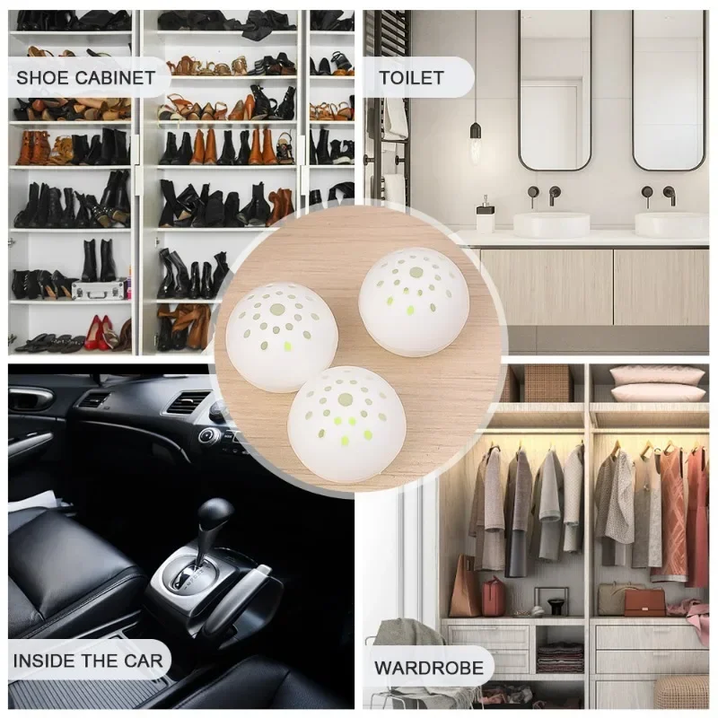 Shoes Deodorizer Freshener Balls Foot Care Fragrance Air-fresh Shoe Closet Cabinet Fresher Balls Household Odor Removal Supplies