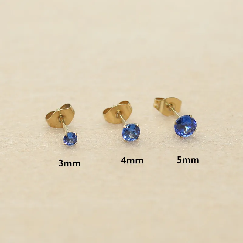 Серьги-гвоздики из нержавеющей стали, 3-5 мм (art.: 3920c503b51ef) - 3920c503b51ef