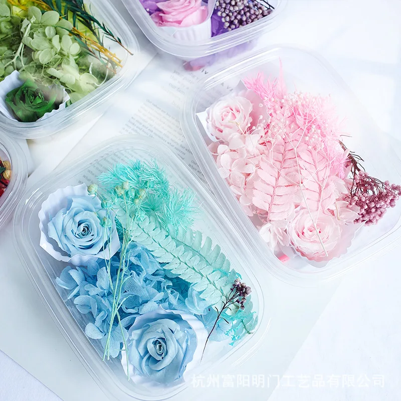 1Box White Dried Flowers for DIY Aromatherapy Candle Making Epoxy Resin Mold Jewelry Accessories Wedding Bouquet Home Decoration