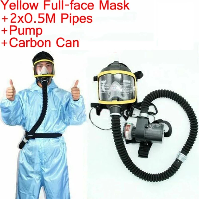 copper welding wire Protective Electric Constant Flow Supplied Air Fed Full Face Gas Mask Respirator System respirator Mask Workplace Safety Supplie aluminum welding rods Welding & Soldering Supplies