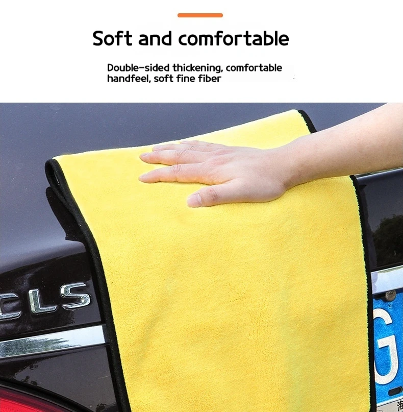 5Pcs Microfiber Towel Car Microfiber Cloth Wash Towel Cleaning Cloth Absorbent Car Wash Drying Auto Detailing
