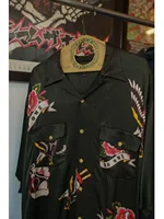 Second Order Rayon Hawaiian Aloha Shirt Retro Style Print Casual Wear Vacation Camp Shirt 2