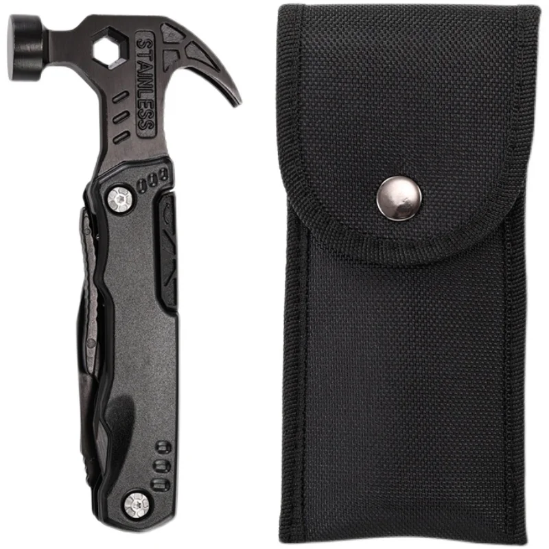 Outdoor Multi-functional Claw Hammer Vehicle Safety Folding Hammer Broken Window Escape Hammer Woodworking Hammer Camping Tool 6