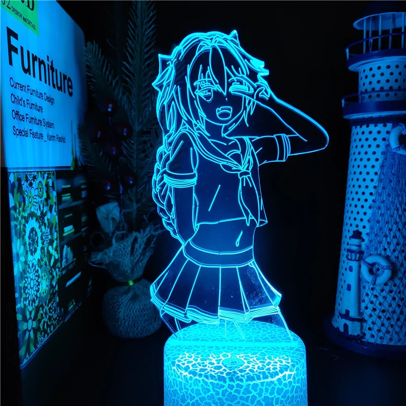 best night light Fate Apocrypha Astolfo 3d Led Lamp For Bedroom Mange Night Lights Anime Action Figure Avatar Room Decor Cute Lover Gift Luces holiday nights of lights