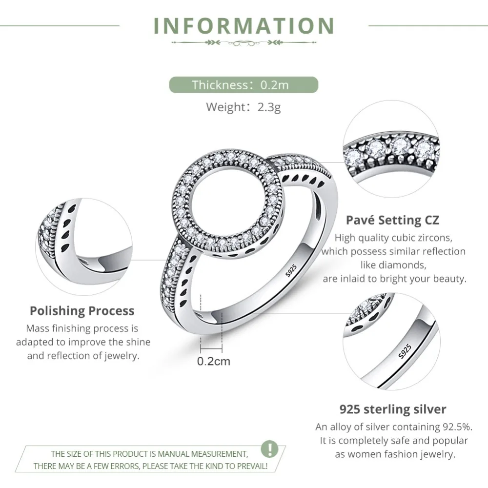 Silver Ring 925 Sterling for Women Jewelry