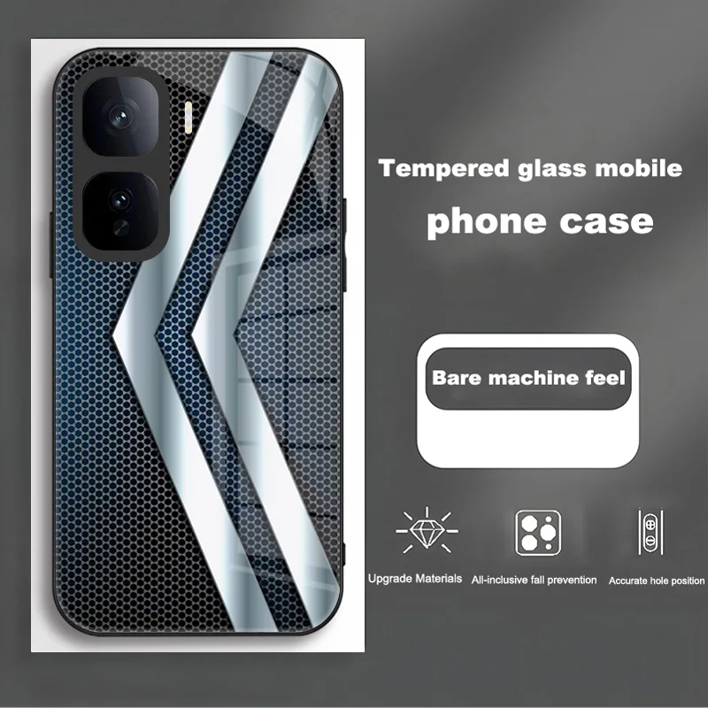 Enhanced Tempered Glass Protective Phone Case and Back Cover