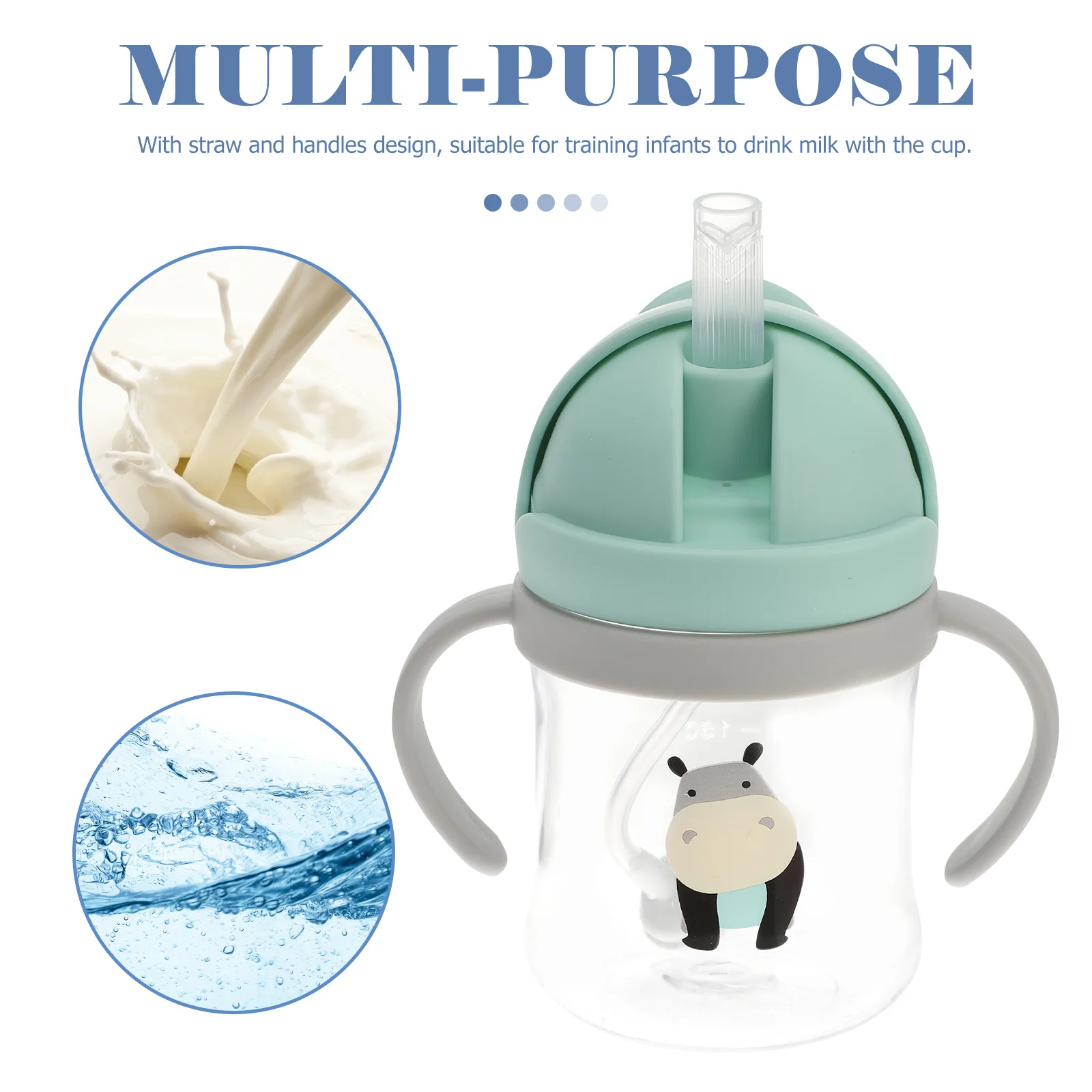  빨대컵, 흘림 방지 용 빨대컵, 손잡이가 있는 가벼운 훈련용 물병, 어린이 안전용