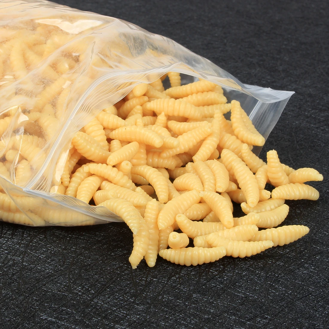 50pcs Lua Soft Bait Fake Breadworms Earthworms Red Worms Soft Worms Fake Worms Fishing Bait 5
