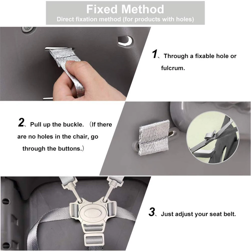 Infant seat belt 5 point seat belt dining baby protection universal lunch car sleeping seat belt strap dining chair safety belt baby bed strap baby meal strap