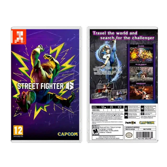 NS Street Fighter 6 Case Holographic Cover Art Only No Game Included Switch  Game Box - AliExpress