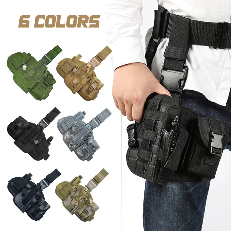  Drop Leg Holster, Right Handed Tactical Thigh Pistol Gun Holster  Leg Harness (one) : Sports & Outdoors