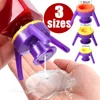 3Pcs/set Squeeze Bottle Cap Upside Down Tripod Bottle Caps No Waste Leak Prevention Cover Kitchen Bathroom Storage Rack Holder 1