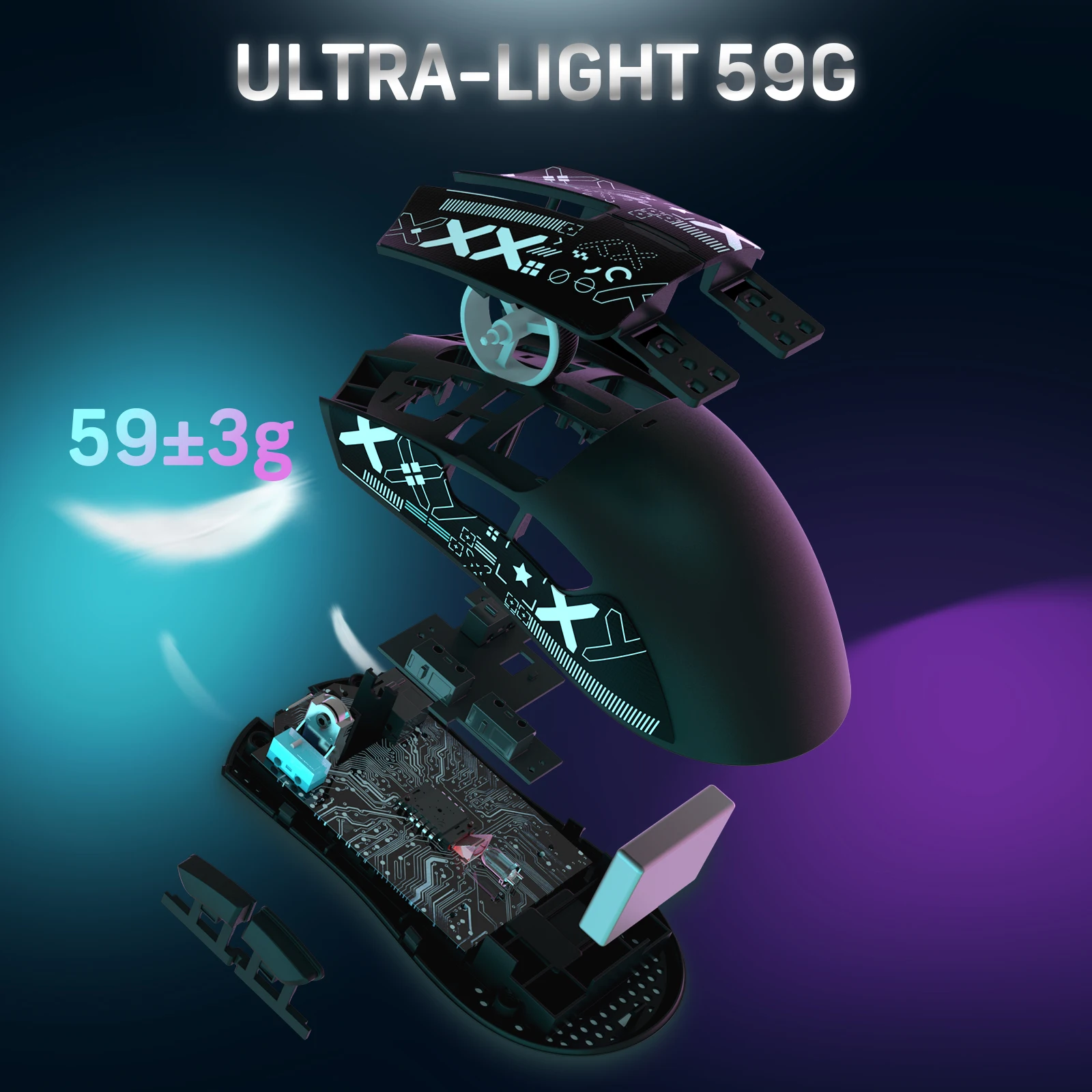 Wireless Gaming Mouse ATTACK SHARK X11 with Charging Dock PixArt PAW3311 Gaming Sensor BT/2.4G Wireless/Wired