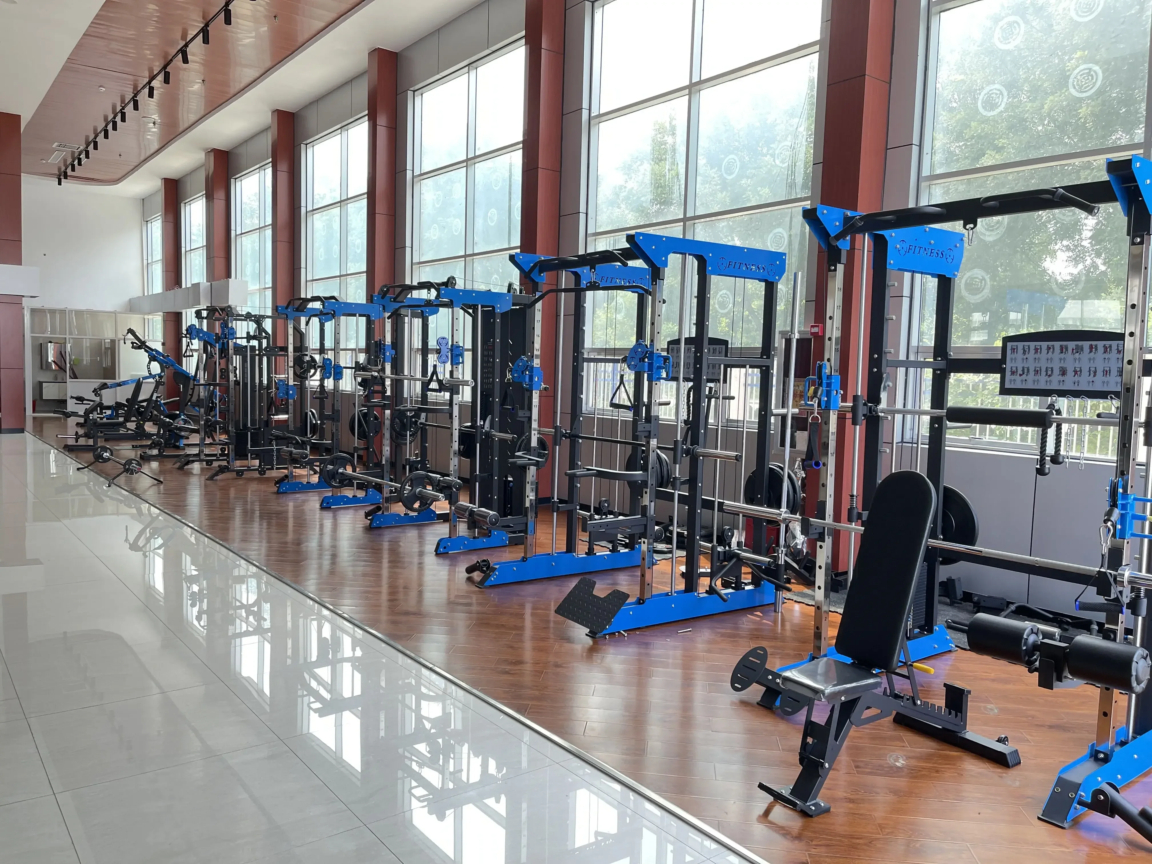 Equipo de gimnasio multifuncional profesional, máquina de entrenamiento  todo en uno, estante de sentadillas multiestación - AliExpress, maquina  gimnasio multifuncion