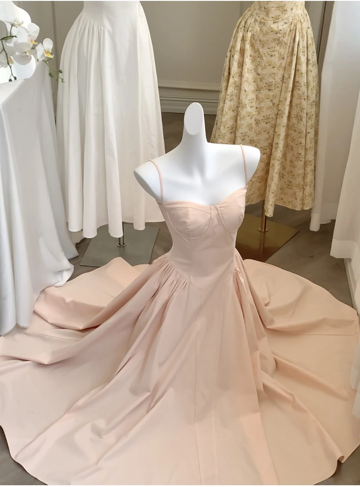 Elegant A-line Princess Dresses for Women Spaghetti Strap Evening Party Dress Prom Robe Korean Fashion Summer Vestido Mujer New