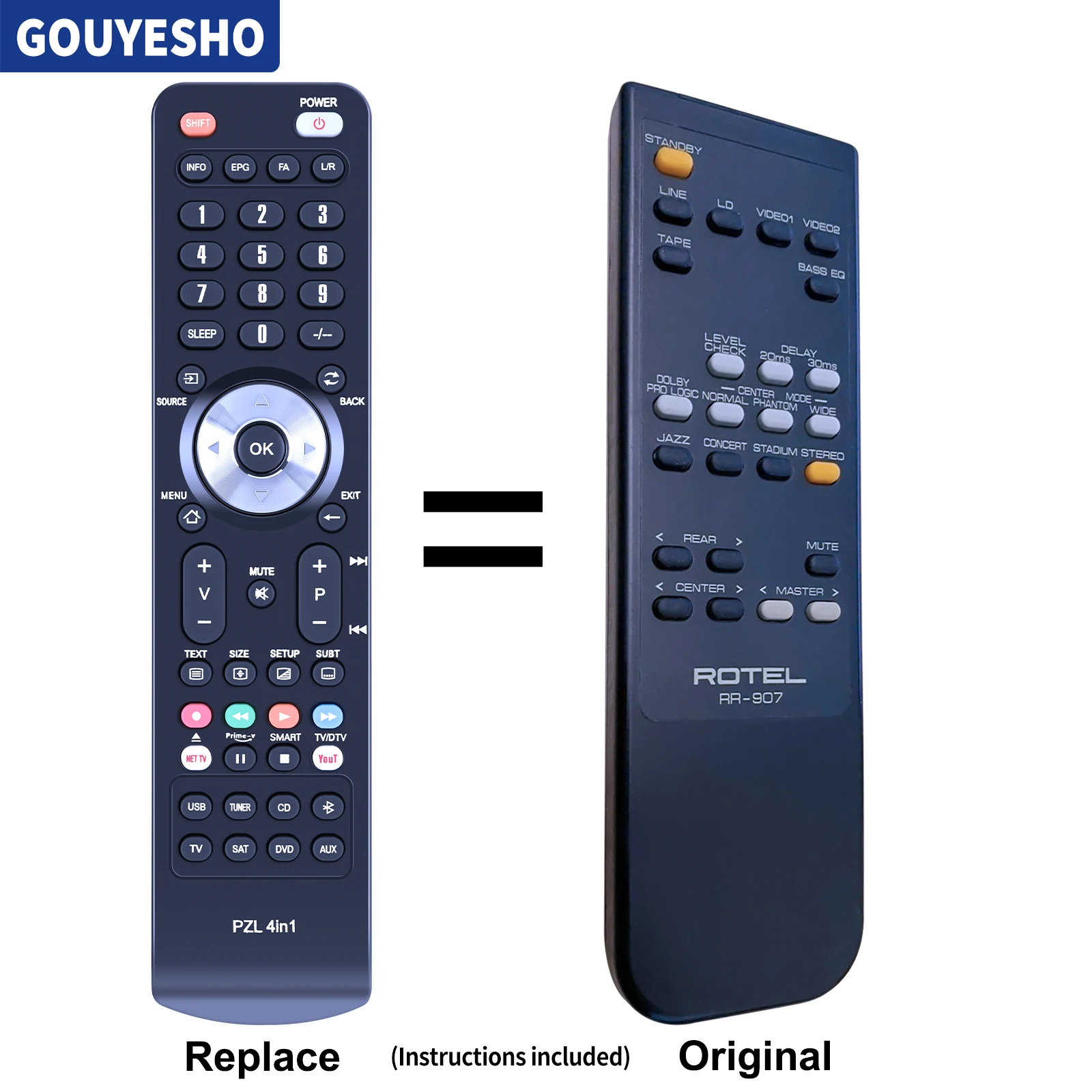 Nuovo Telecomando Rr-907 Per Rotel Rsp-960Ax