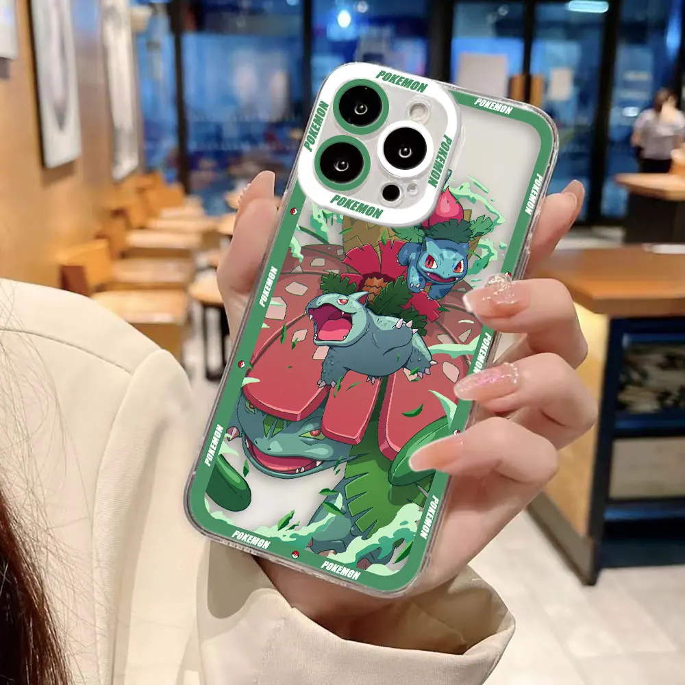 Niedliche G-Gengar P-Pikachu Transparente Handyhülle für iPhone Apple 17 AIR 16E 16 15 14 12 13 11 Pro 8 7 Plus Max TPU Hülle DIY Schale – Detail 7